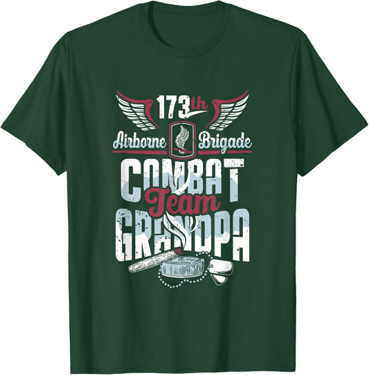 173rd Airborne Brigade Combat Team Grandpa T-Shirt - T-Shirt | Forest