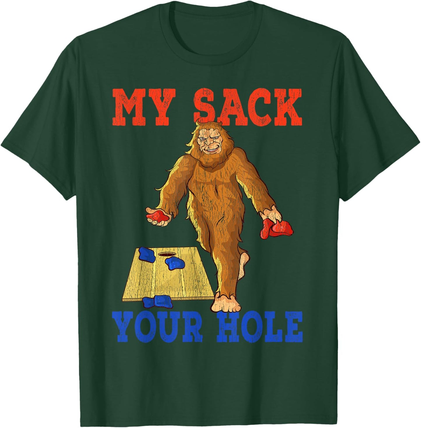 Cornhole Shirts for Teams Gifts Your Hole is My Goal T-Shirt - T-Shirt | Forest