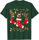 Yorkie In Socks Christmas Shirt Dog Lover Sweater Xmas T-Shirt - T-Shirt | Forest