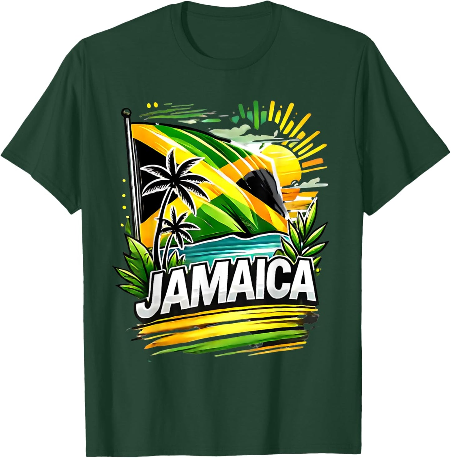 Proud Jamaican Happy Independence Day Jamaica 1962 Men Women T-Shirt - T-Shirt | Forest