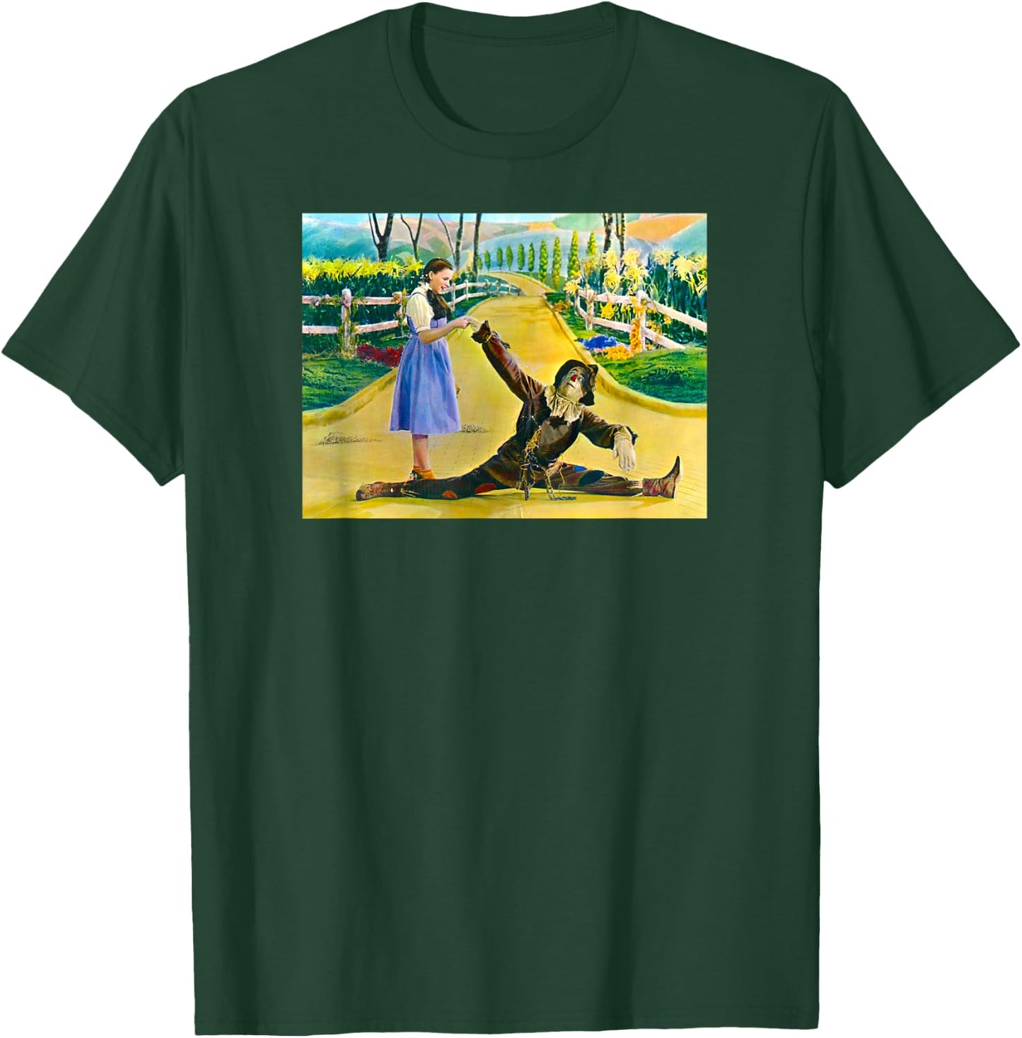 Land of Oz Dorothy Oz Scarecrow Vintage Wizard of OZ Poster T-Shirt - T-Shirt | Forest