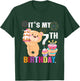 It's My 7th Birthday Bear 7 Years Old Gift Kids T-Shirt - T-Shirt | Forest