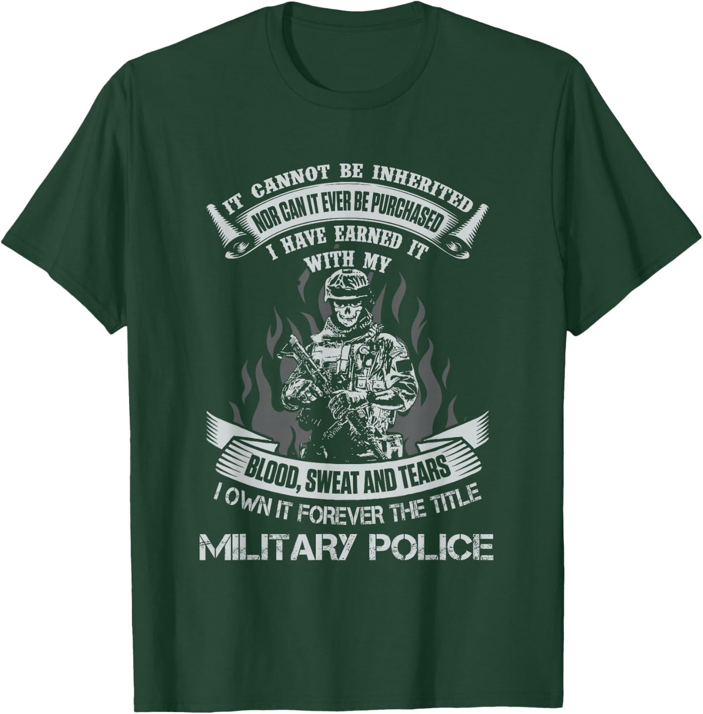 Own Forever The Title Military Police US Army Veteran MP T-Shirt - T-Shirt | Forest