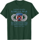 MEDALS OF AMERICA EST. 1976 The Forgotten War Korean War Adult Black Short Sleeve Modern Casual T-Shirt - T-Shirt | Forest