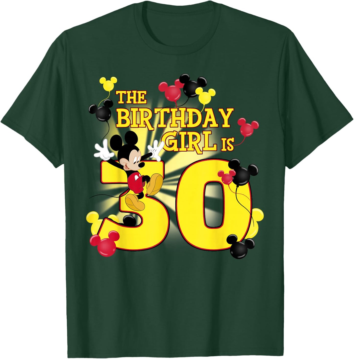 Disney Mickey and Friends Mickey 30th Birthday Girl T-Shirt - T-Shirt | Forest