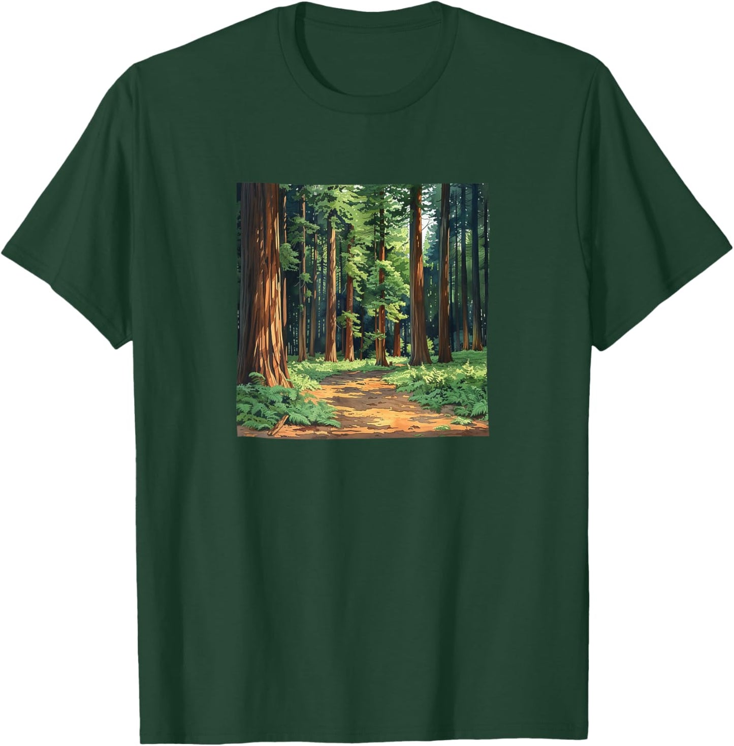 Redwood Trees Forest Graphic T-Shirt - T-Shirt | Forest