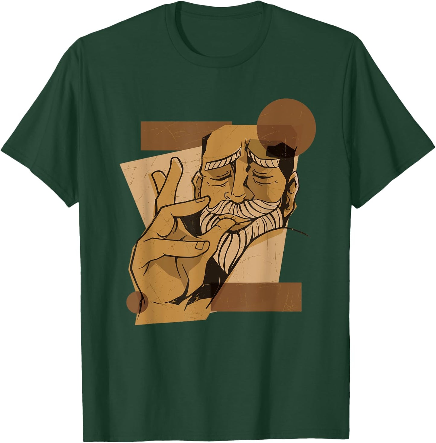 Man Licking Fingers Lick Food Delicious Cartoon T-Shirt - T-Shirt | Forest