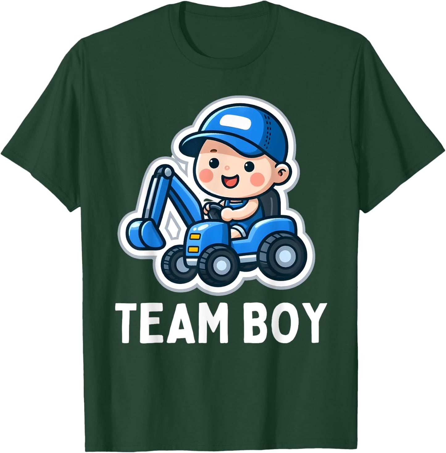 Gender Reveal Team Boy Blue Party Baby Announcement T-Shirt - T-Shirt | Forest