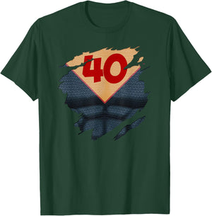 40th Birthday Comic Book Superhero Born In 1985 T-Shirt - T-Shirt | Forest