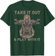 Funny Biker Skeleton Motorcycle Rider - Back Print T-Shirt - T-Shirt | Forest