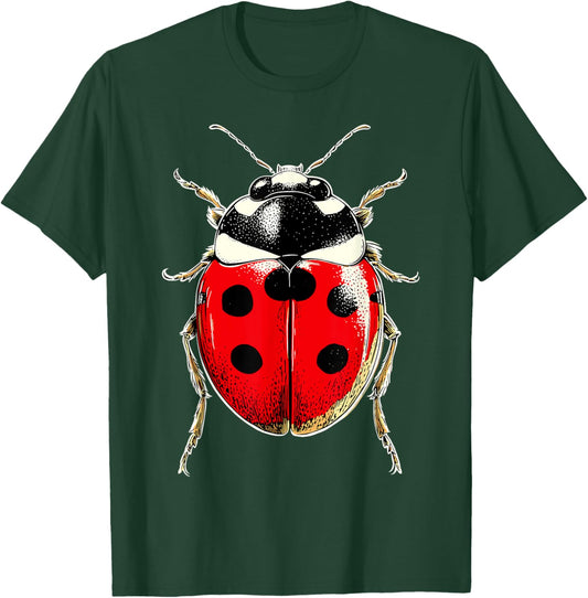 Ladybug Design Ladybird Lover Insects Cute Beetle Ladybugs T-Shirt - T-Shirt | Forest