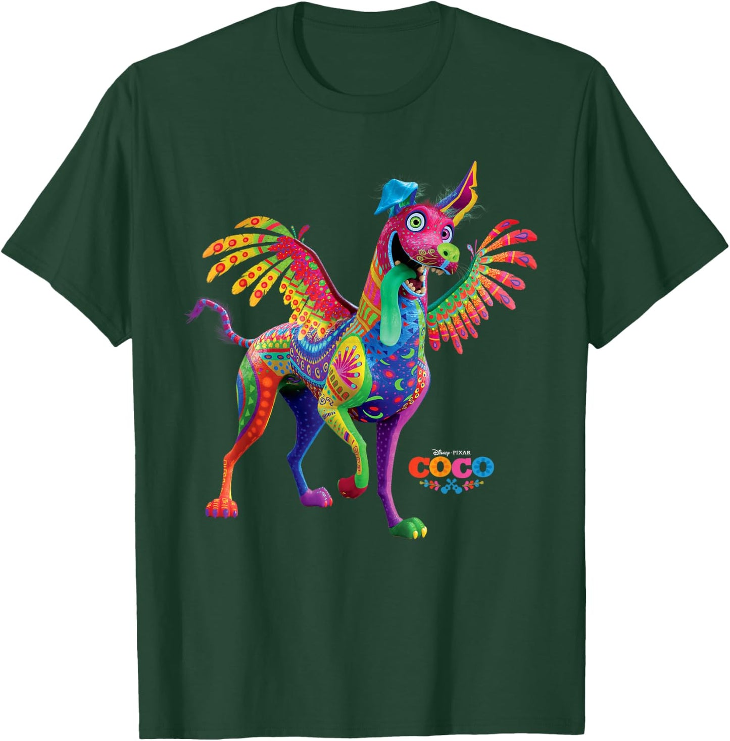 Disney Pixar Coco Dante Alebrije Spirit Animal T-Shirt - T-Shirt | Forest