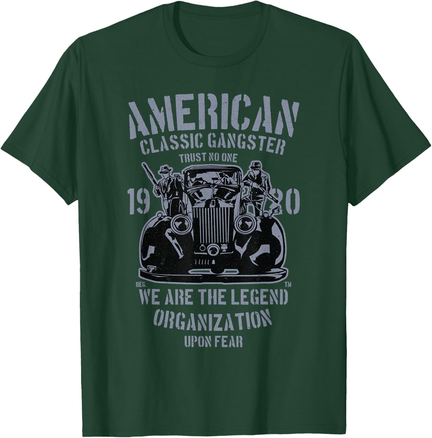 Vintage Classic American Mob Gangster - 1920s NYC T-Shirt - T-Shirt | Forest