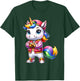 Hip Hop Unicorn Rainbow Swag Kids Fun T-Shirt - T-Shirt | Forest