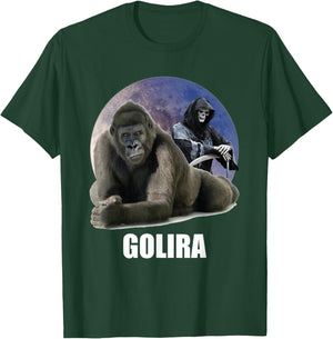 Ironic Gorilla Cringe Weird Silly Odd Sarcastic Dumb Meme T-Shirt - T-Shirt | Forest
