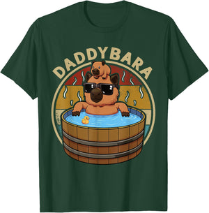 Capybara Daddy Funny Capybara Dad Father's Day T-Shirt - T-Shirt | Forest