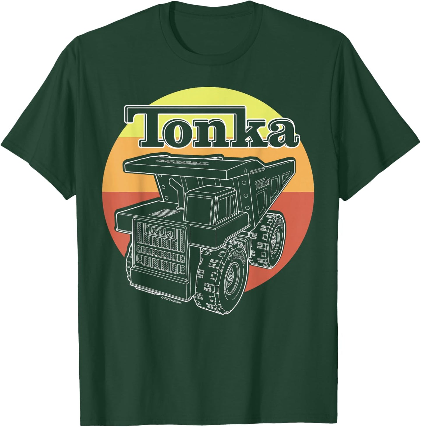 Tonka Retro Sunset Stripe Vintage Truck Logo T-Shirt - T-Shirt | Forest