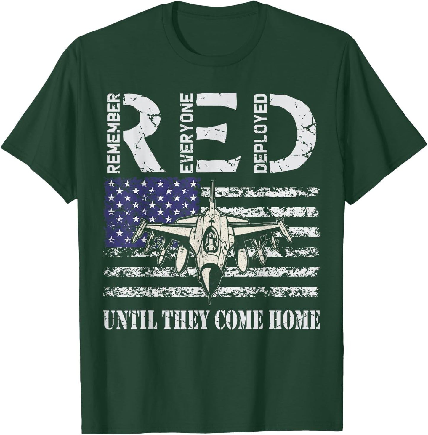 RED Friday Military Shirts Air Force USAF US Flag Veteran T-Shirt - T-Shirt | Forest
