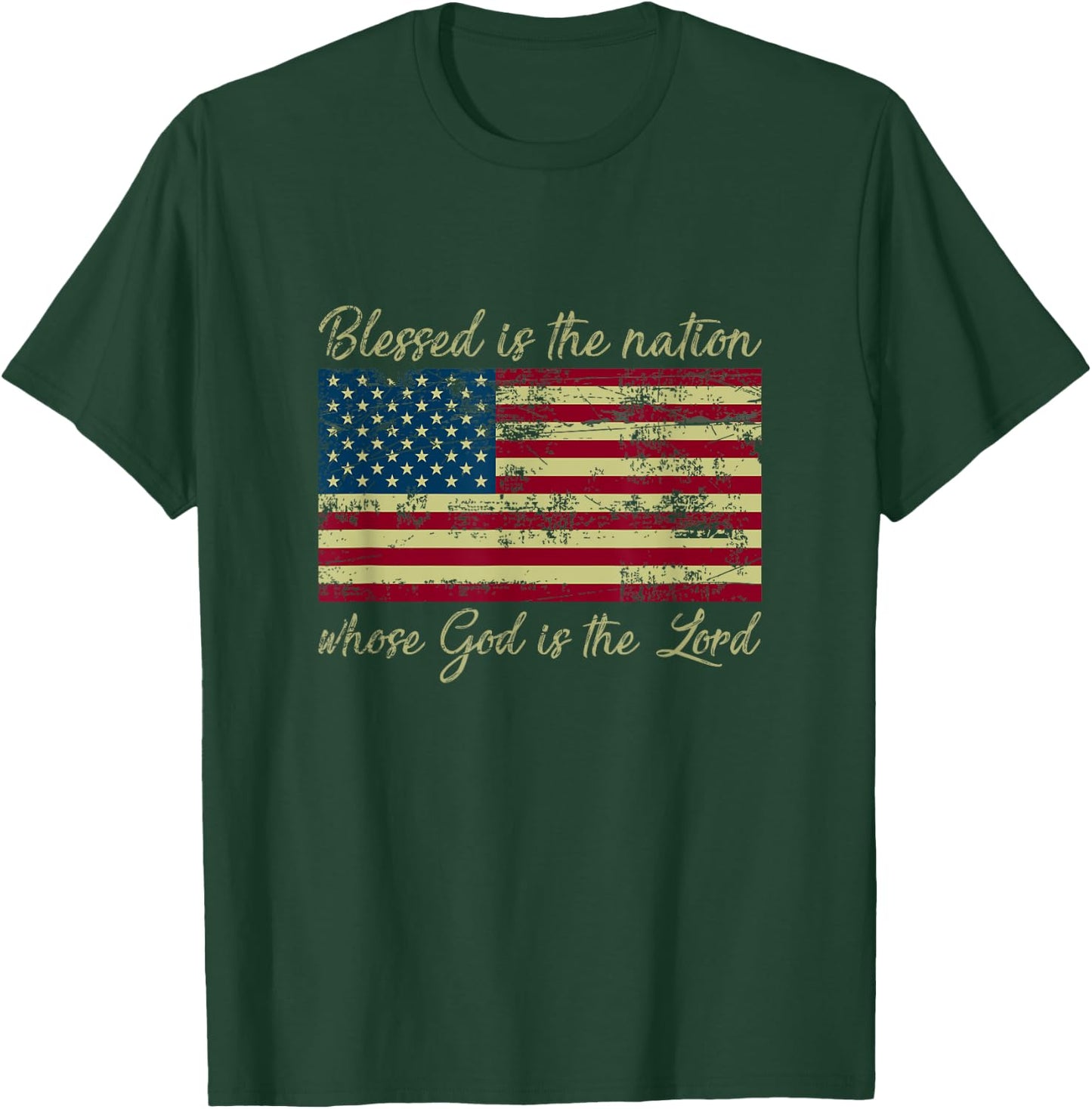 Patriotic Christian Devotee Christianity Gift Bible Prayer T-Shirt - T-Shirt | Forest