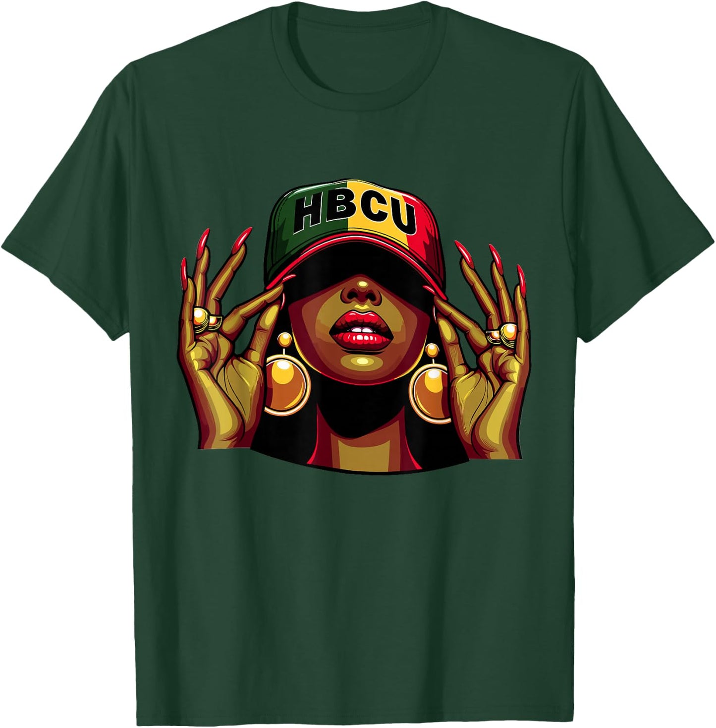 Beautiful Black HBCU T-Shirt - T-Shirt | Forest