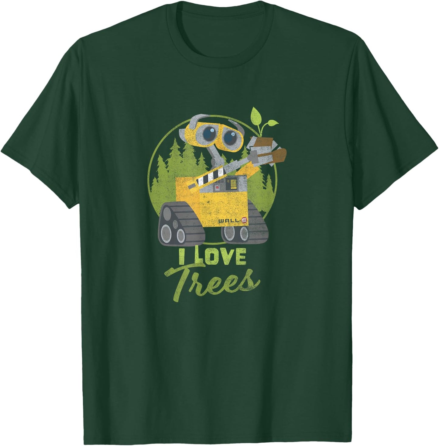 Disney Pixar Earth Day Wall-E I Love Trees T-Shirt - T-Shirt | Forest