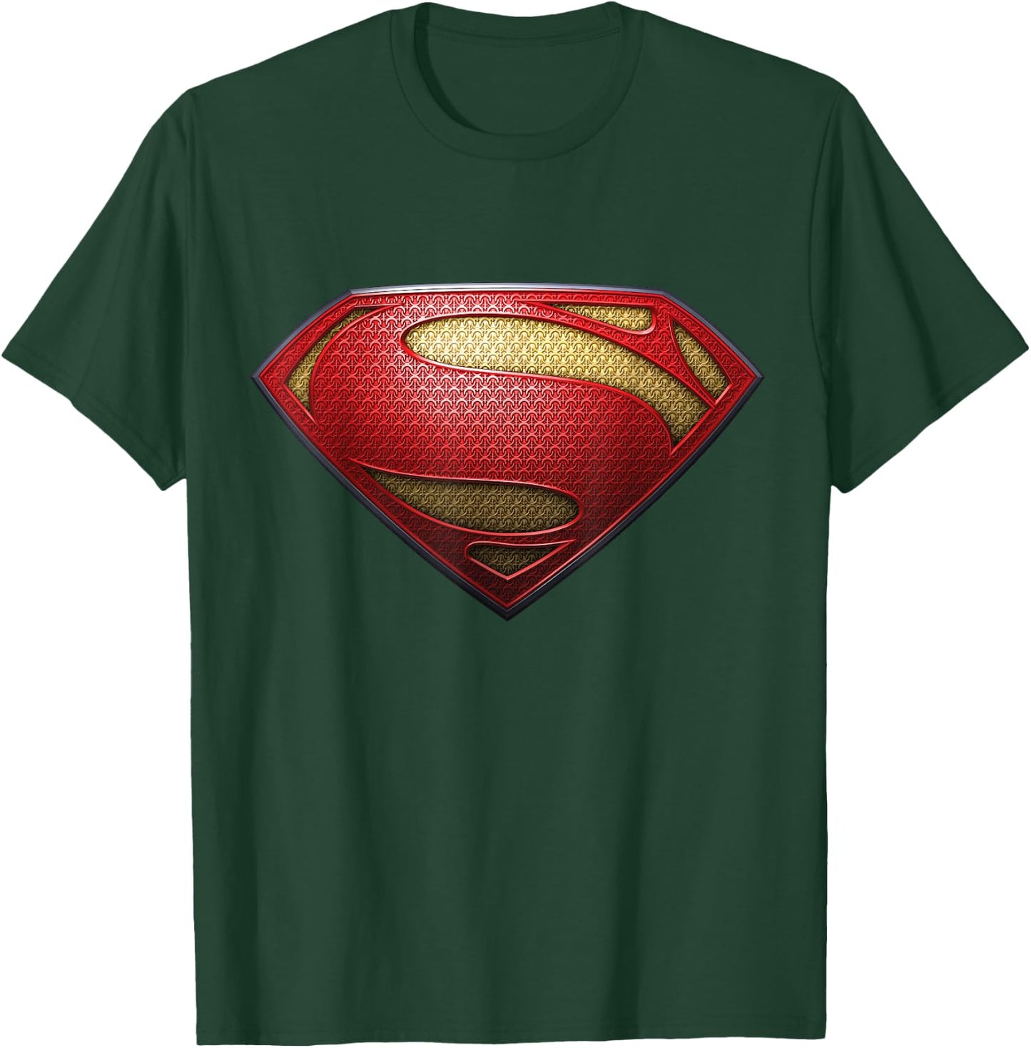 DC Man Of Steel Logo Texturedd T-Shirt - T-Shirt | Forest
