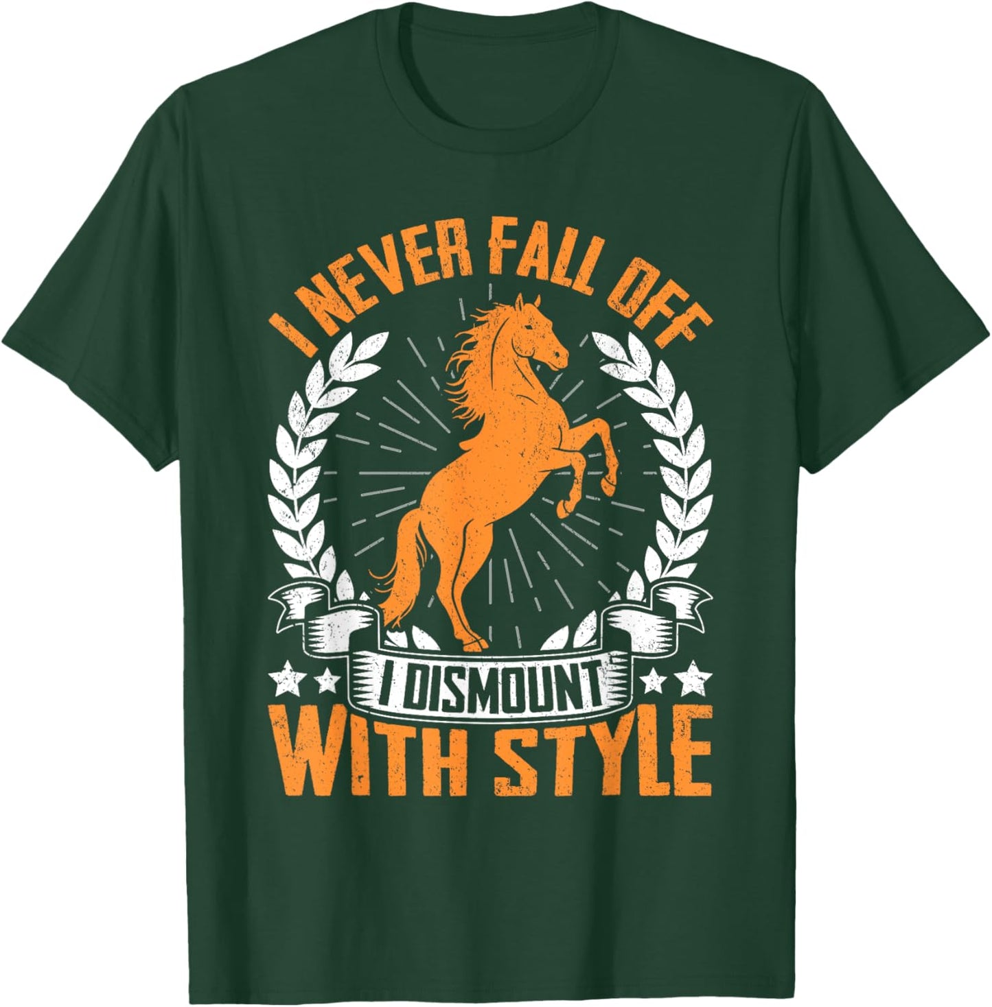 Funny Horse Shirt Women Kids Horse Lover Graphic T-Shirt - T-Shirt | Forest