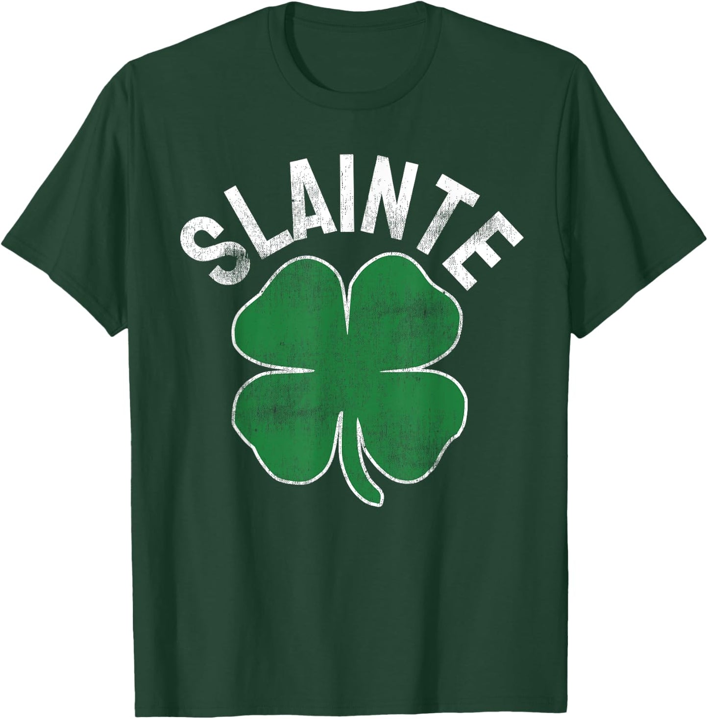 Slainte Beer Drinking Irish ST PATRICKS DAY Shamrock Funny T-Shirt - T-Shirt | Forest