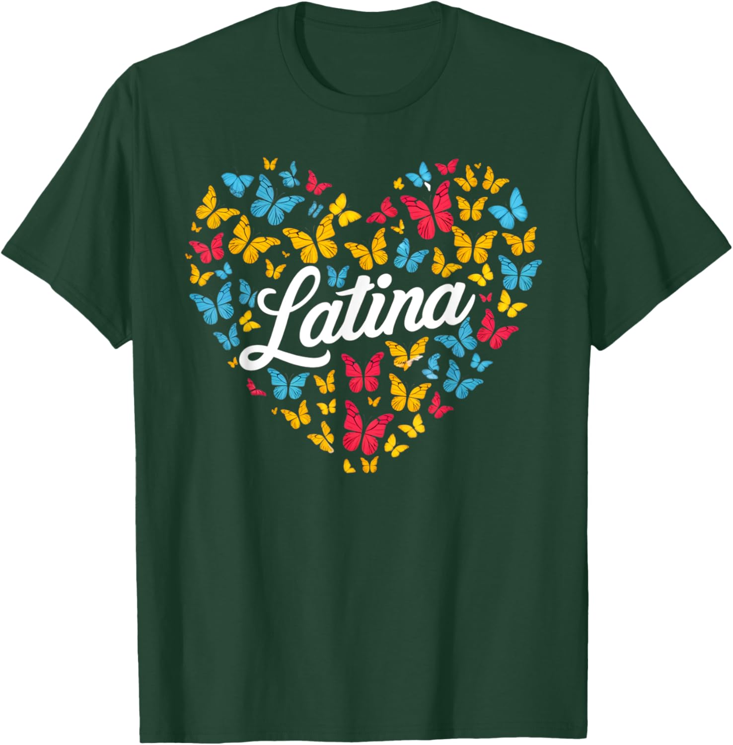Hispanic Heritage Month Latino Butterfly T-Shirt - T-Shirt | Forest