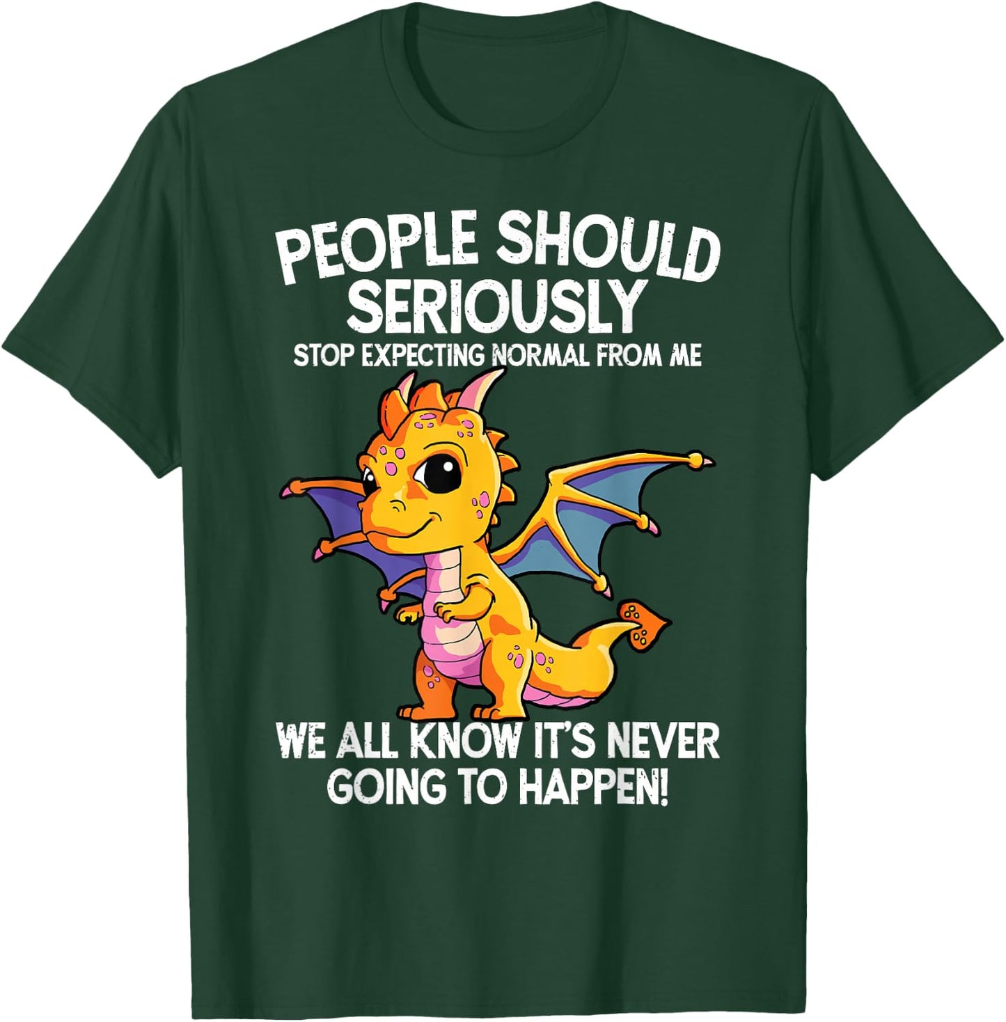 Cute dragon and girls T-Shirt - T-Shirt | Forest
