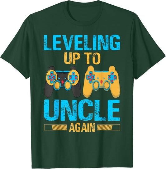 Leveling Up To Uncle Again Gaming Gift Uncle Again T-Shirt - T-Shirt | Forest