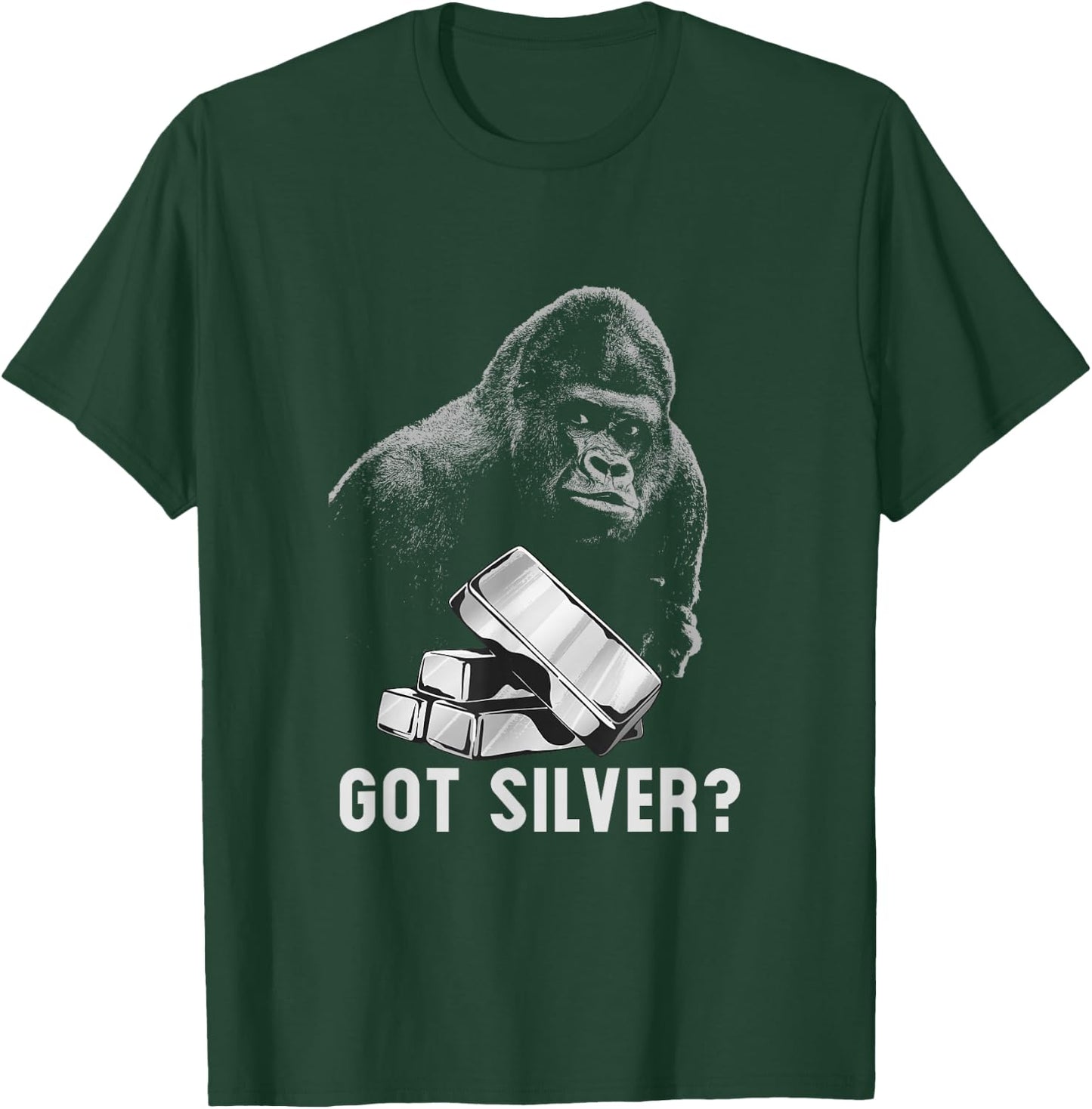 Silver Back Monkey Has Silver Wallstreetsilver T-Shirt - T-Shirt | Forest