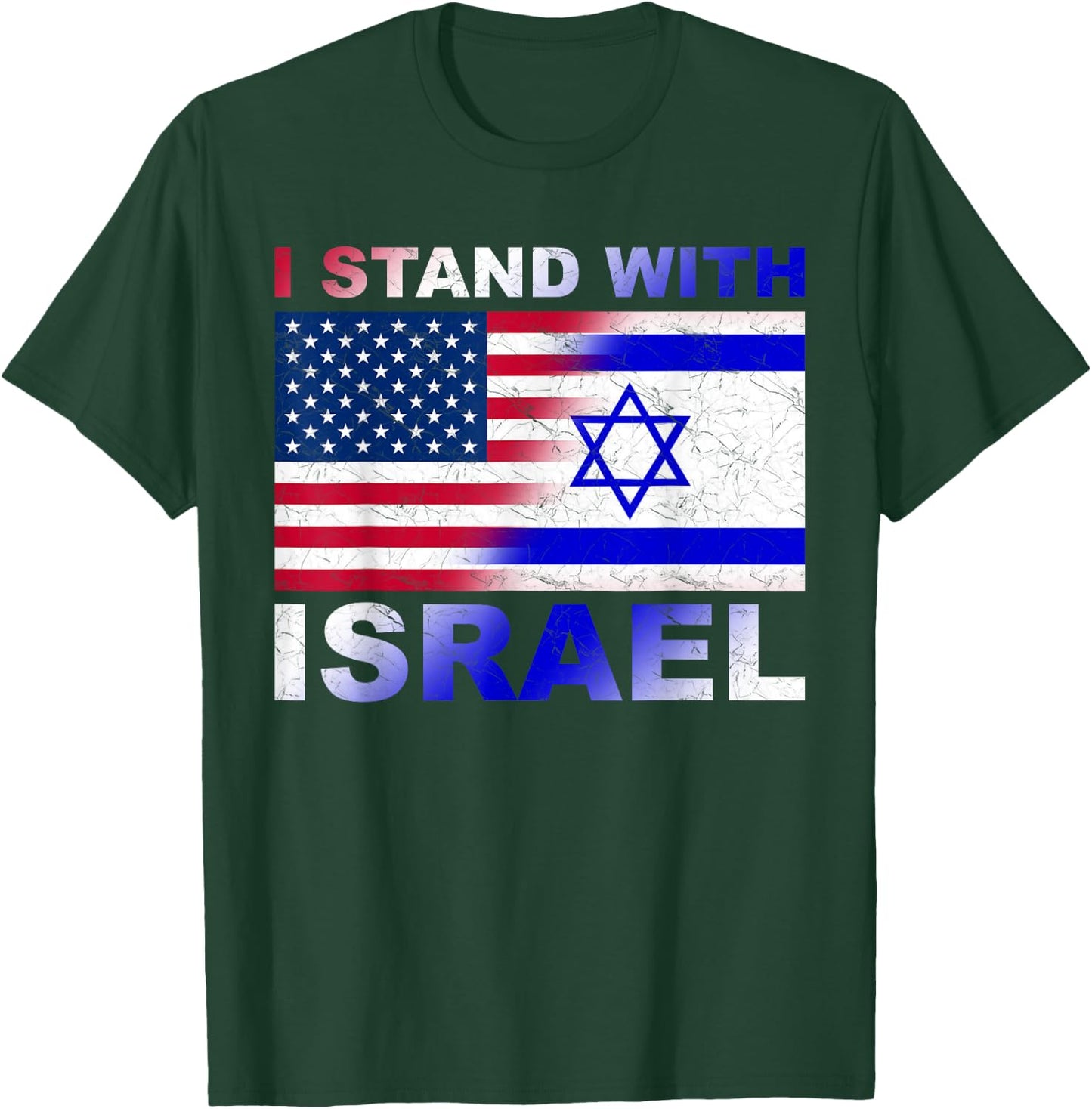 I Stand With Israel, Israeli Palestinian Conflict Pro Israel T-Shirt - T-Shirt | Forest