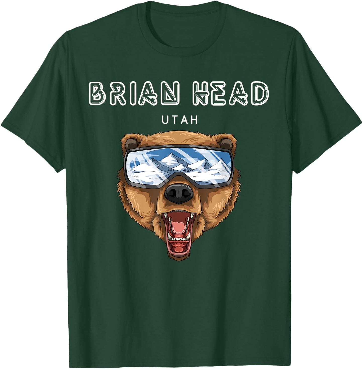 Brian Head Utah - USA Grizzly Ski Gift T-Shirt - T-Shirt | Forest