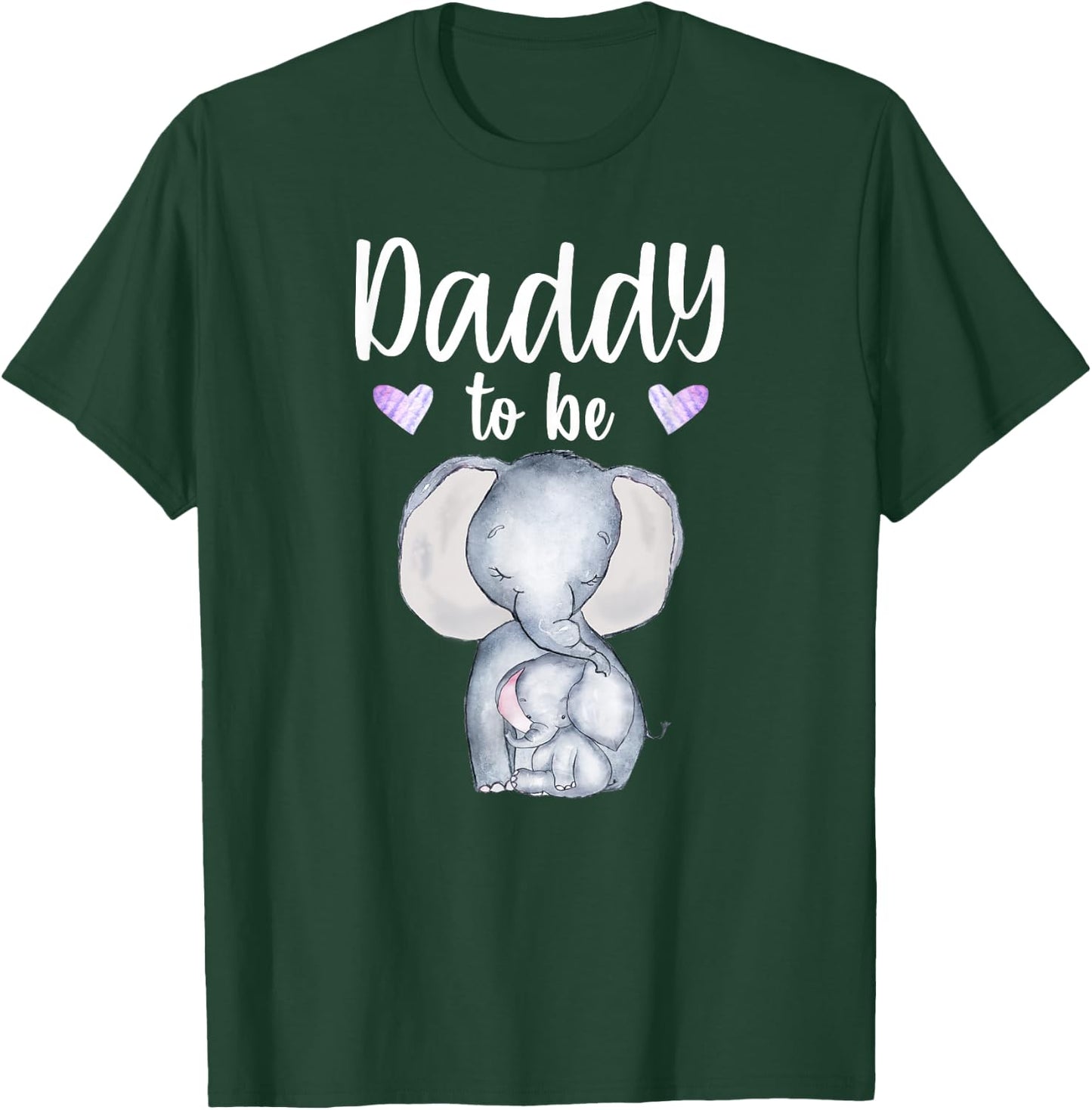 Daddy To Be Elephant Baby Shower Future Daddy T-Shirt - T-Shirt | Forest