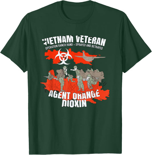 Vietnam Veteran Agent Orange Sprayed and Betrayed T-Shirt - T-Shirt | Forest