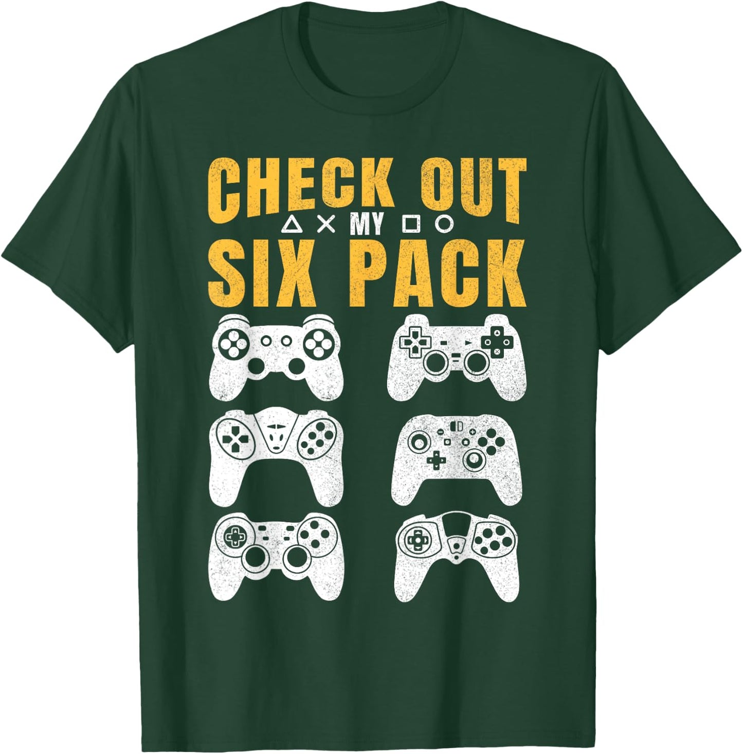 Check Out My 6 Six Pack Gamer Video Game Lover T-Shirt - T-Shirt | Forest