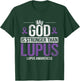 My God Stronger Than Lupus Lupus Awareness SLE Purple Ribbon T-Shirt - T-Shirt | Forest