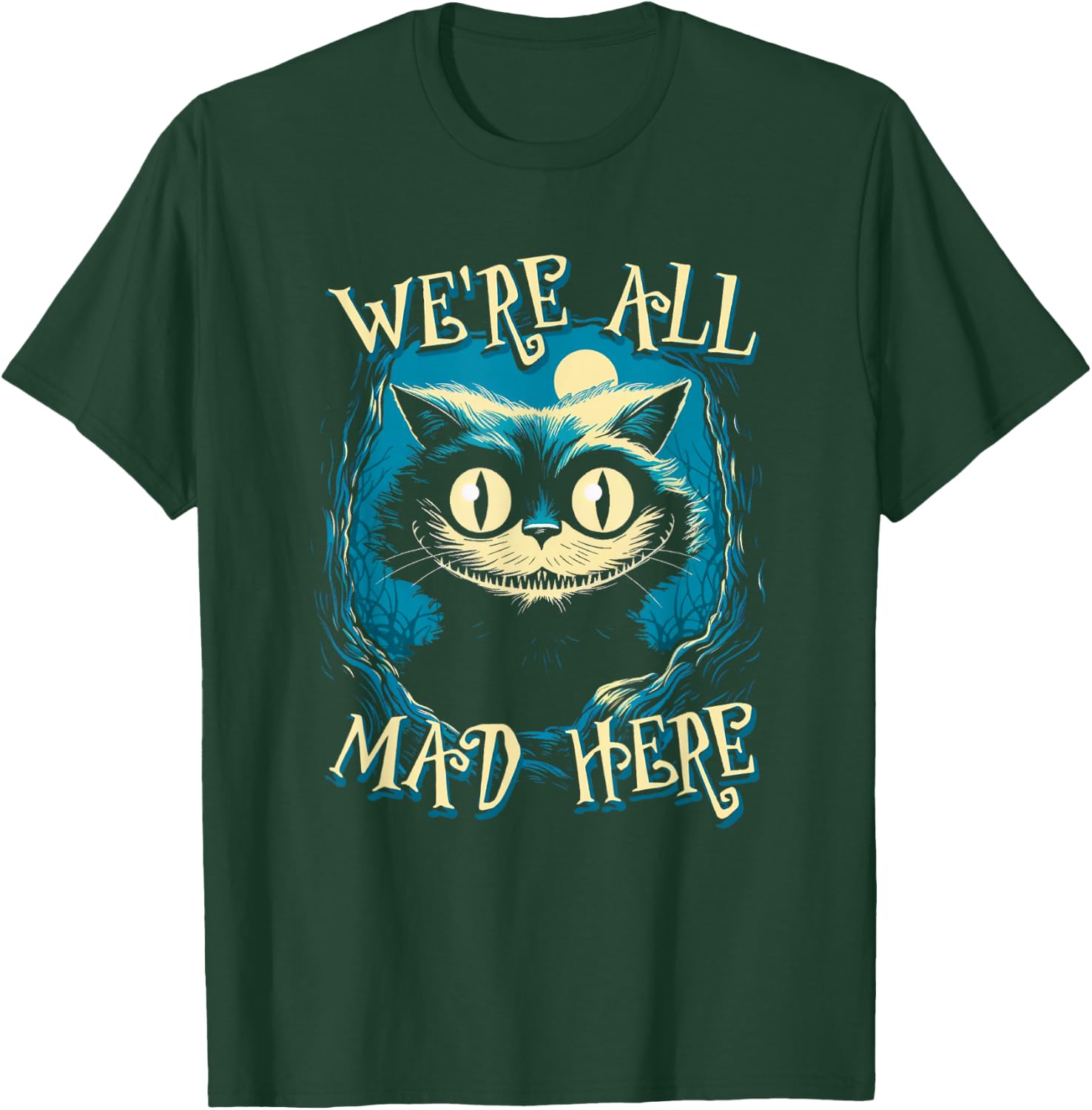 We're All Mad Here Cat T-Shirt - T-Shirt | Forest