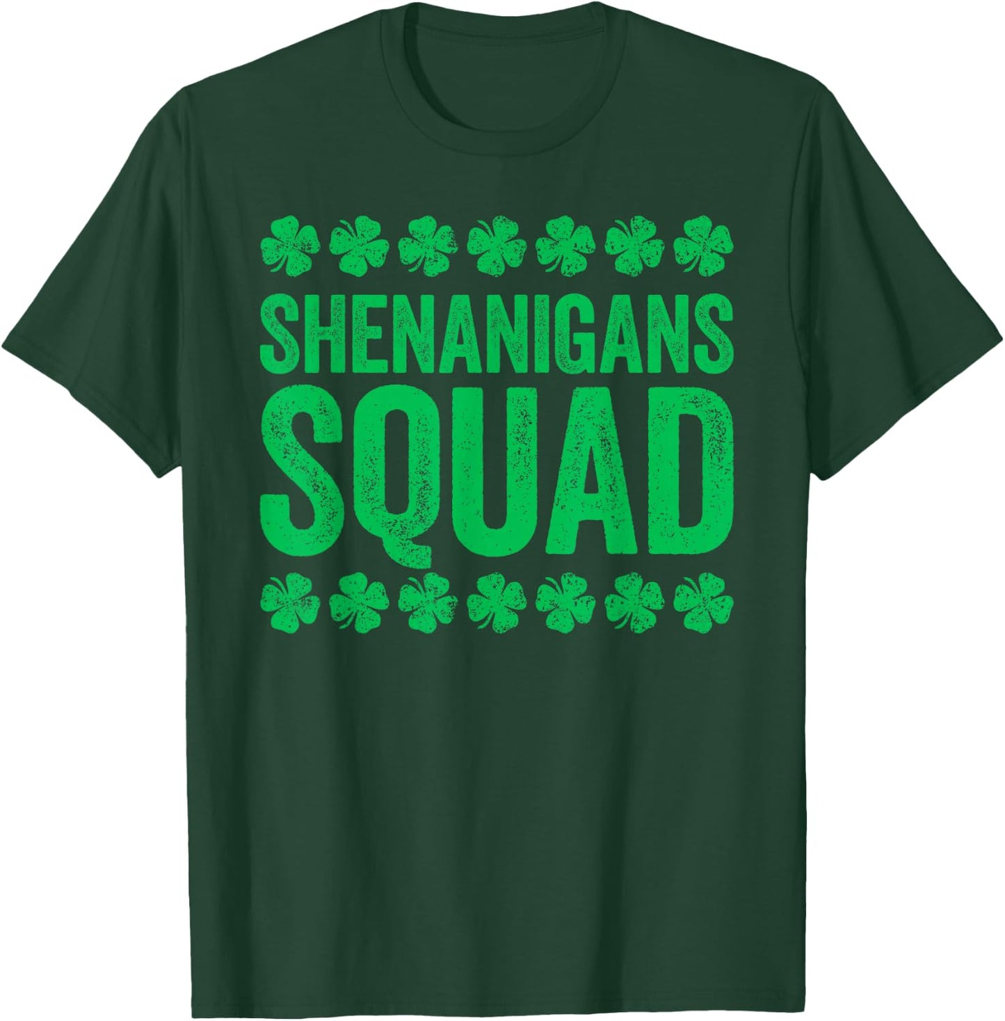 Shenanigans Squad Shirt Irish Men Women Kids St Patricks Day T-Shirt - T-Shirt | Forest