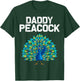 Funny Peacock Gift Dad Men Peafowl Lover Bird Feather T-Shirt - T-Shirt | Forest