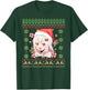 Cute Anime Girl Santa Hat Ugly Sweater Anime Otaku Christmas T-Shirt - T-Shirt | Forest