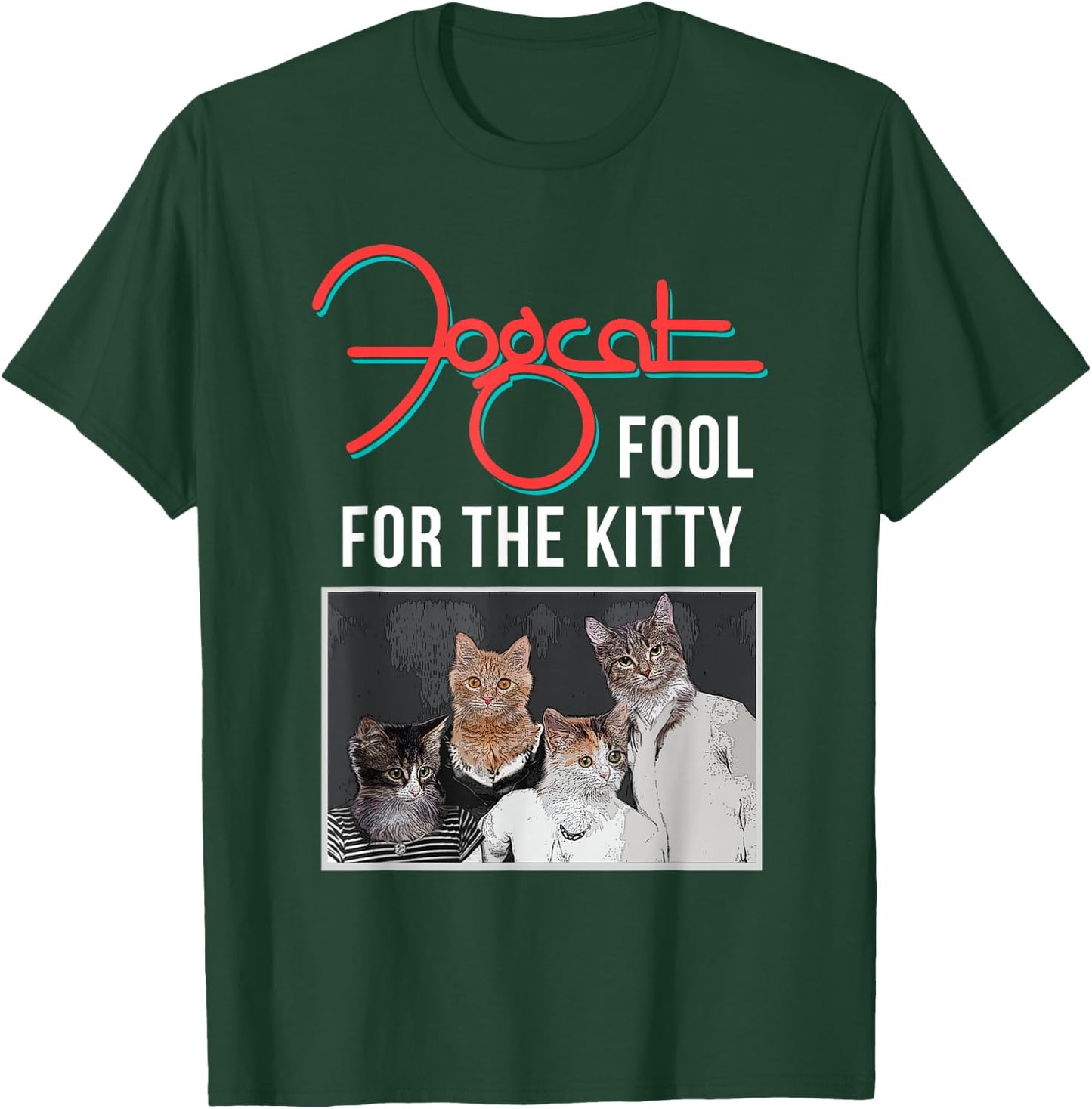 Heavy Metal Kittens & Cats Rock And Roll Band Animals Shirt T-Shirt - T-Shirt | Forest
