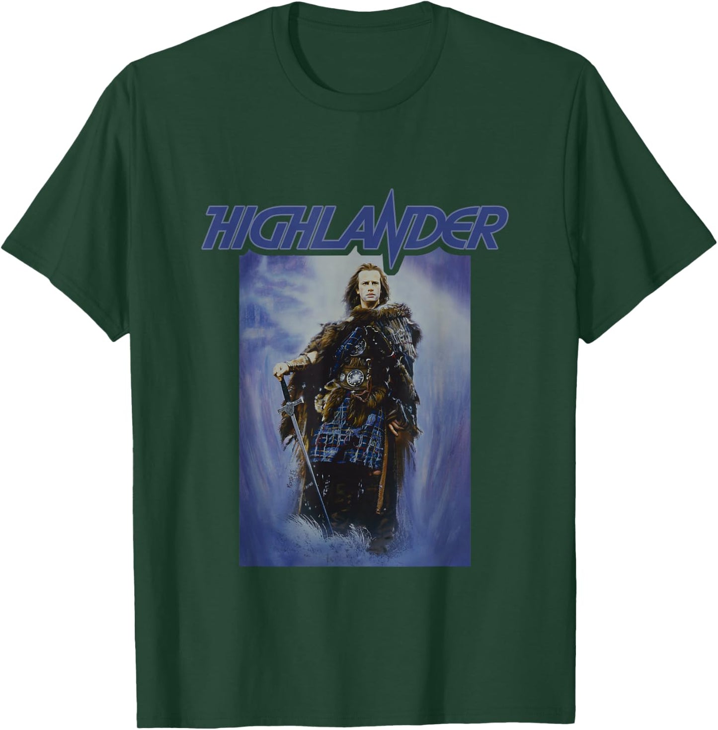 Highlander 1986 Theatrical Poster T-Shirt - T-Shirt | Forest
