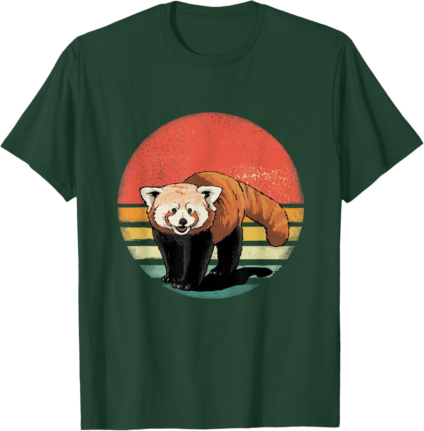 Red Panda Shirt Retro Red Panda Zoo Animal Red Panda Lover T-Shirt - T-Shirt | Forest