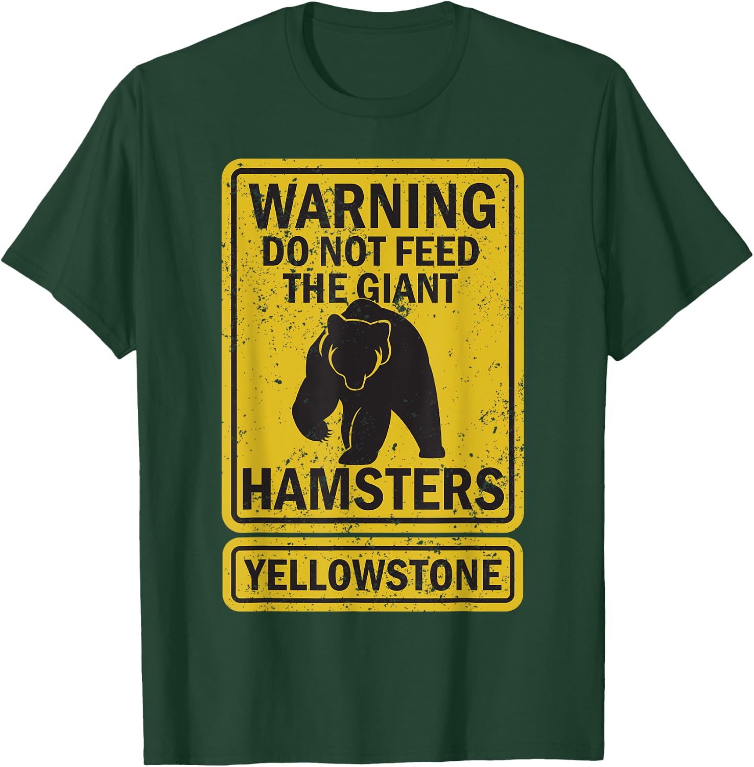 Funny Yellowstone National Park Grizzly Brown Bear Souvenir T-Shirt - T-Shirt | Forest