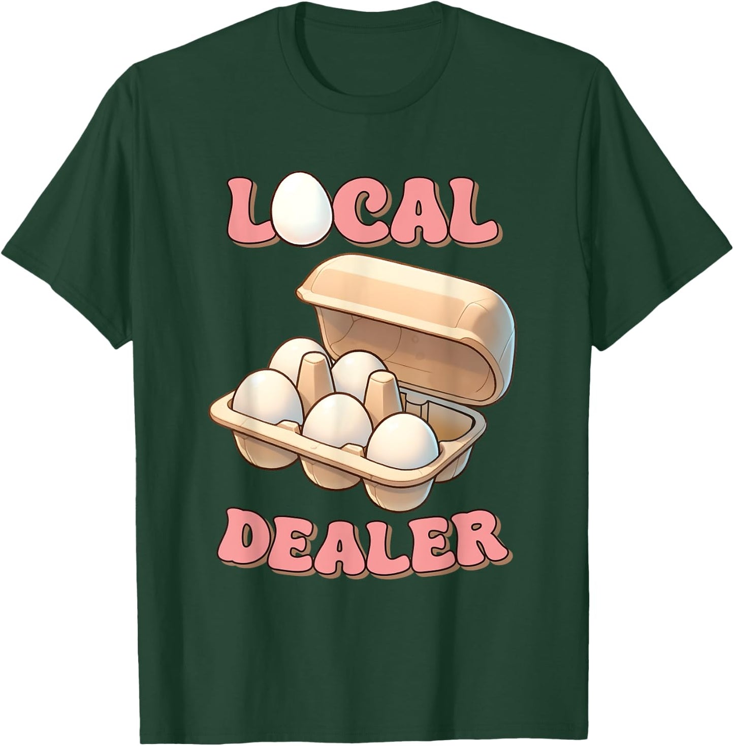 Local Egg Dealer Chicken Sustainable Farming , Small, Black T-Shirt - T-Shirt | Forest