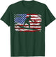 Surfing Surfer USA Flag Vintage T-Shirt - T-Shirt | Forest