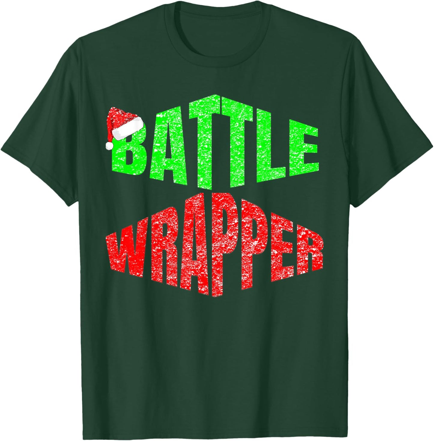 Funny Battle Wrapper Christmas Rap Cool Seasonal T-Shirt - T-Shirt | Forest