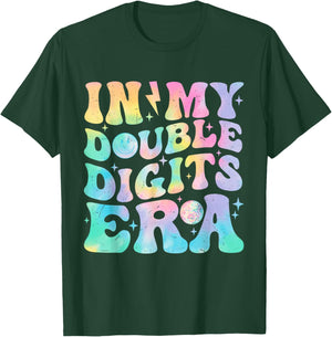 in My Double Digits Era Birthday Tie Dye Girls T-Shirt - T-Shirt | Forest